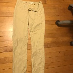 J crew tan slacks